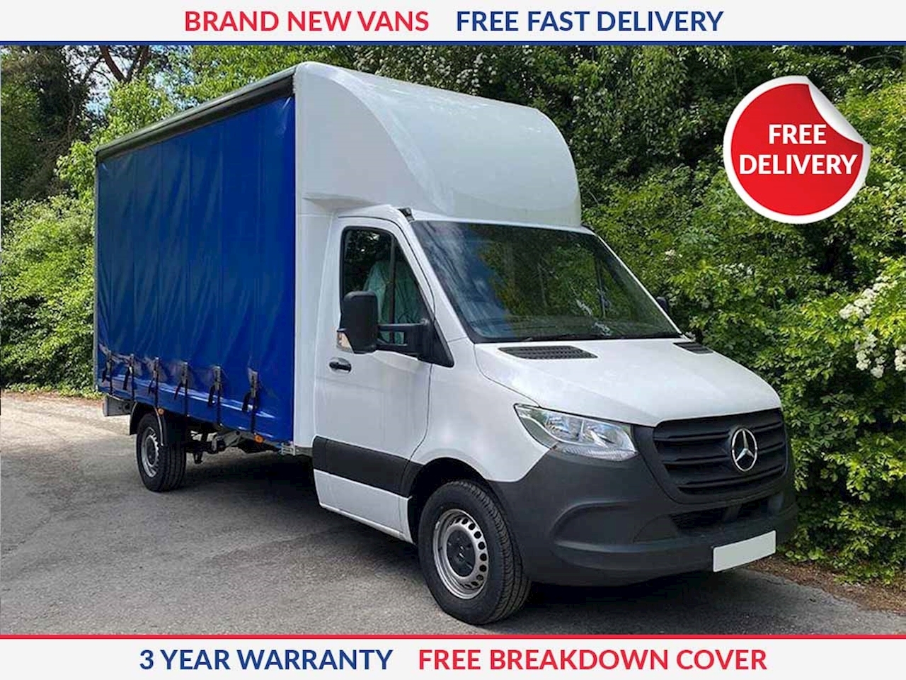 Mercedes-Benz Sprinter 3.5t HD Emissions Progressive Curtain Side